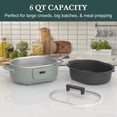 thumbnail image 3 of MAGNIFIQUE 6 Qt Programmable Slow Cooker, Black Aluminum Inner Pot, 8-in-1 Multiple Cooking, Olive Green, 3 of 7