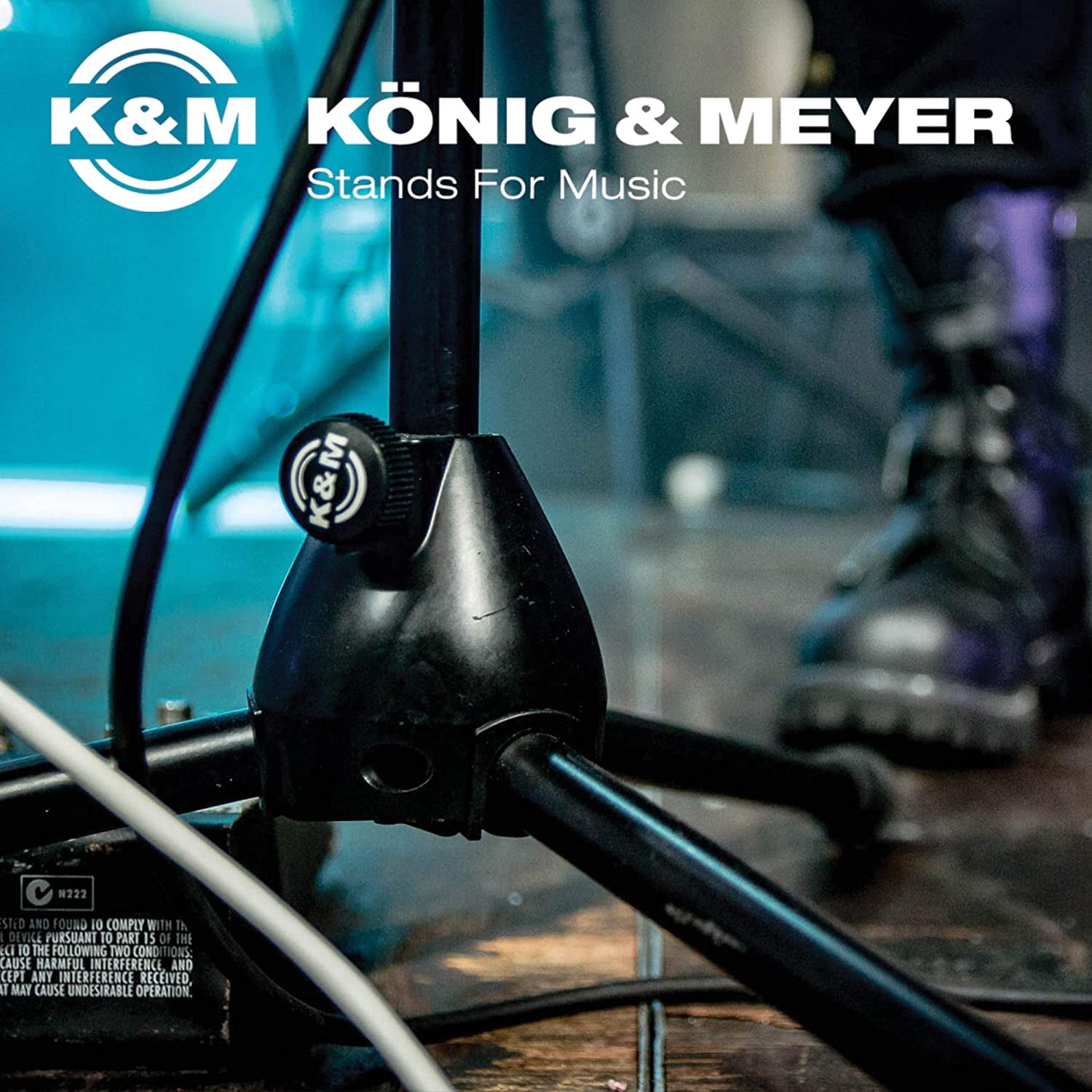 K&M 23510 Flexible Microphone Bar for Microphone Stands, Black