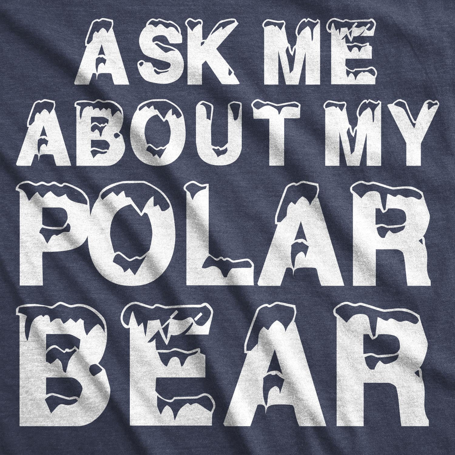 Toddler Ask Me About My Polar Bear Cool Animal Face Flip Up T shirt
