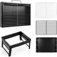 thumbnail image 3 of Vowella Portable Folding Charcoal Grill, Compact & Lightweight Stainless Steel Barbecue Grill with Tools for Camping, Beach, Picnics, Backyard, 3 of 11