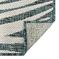 thumbnail image 6 of Unique Loom Outdoor Botanical Collection Area Rug - Palm (7' 10" x 10' Rectangle Teal/Ivory), 6 of 6