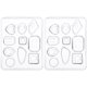 thumbnail image 1 of 2 moldes de silicona para colgantes de piedra, para hacer joyas, manualidades y accesorios., 1 of 7