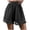 Black, variant on ZQUUVOU Women's Lace Trim Shorts Solid Color Lace Tie Casual Shorts for Women, Stylish And Comfortable Summer Shorts Beige
