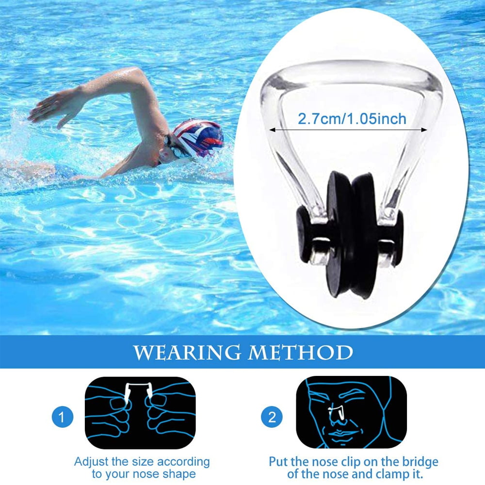 1/5PCS Silicone Anti-Water Nose Clip Swimming Professional Kit Diving Waterproof 