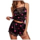thumbnail image 1 of Pijamas estampados a la moda para mujer, chaleco sin mangas, camisola de encaje, pantalones cortos, conjuntos de blusa Fridja nalpqowj37899, 1 of 5