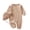Pink, variant on Coerni New Born Baby Girl Cotton Linen Romper with Hat Girls One-Piece Outfits Button Down Shirts Jumpsuit Ruffle Preemie Clothes