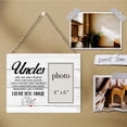 thumbnail image 4 of Marco de madera para fotos de Zauly Best Uncle Gift, 10 x 15 cm, 4 of 6