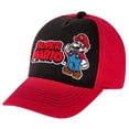 thumbnail image 1 of Gorra de béisbol Nintendo Super Mario rojo/negro para niños de 4 a 7 años, 1 of 7
