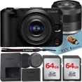 thumbnail image 1 of Canon EOS R50 V Mirrorless Camera with 14-30mm lens + 2 Pack 64GB Memory Card + ZeeTech Accessory Bundle, 1 of 5