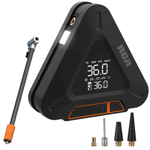 RCA Rechargeable Tire Inflator With Auto-sense Shutoff