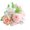 Pink, variant on Bwiyojiz 9.4"Lx12.2"H Artificial Flowers Simulated Bouquet of Home Decoration Rose Small Handlebars Roses Decor, Plastic, Gifts for Friend