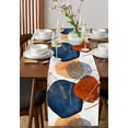 thumbnail image 3 of Geometric Abstract Art Table Runner Wedding Decor Table Cover Dinner Holiday Party Cotton Linen Tablecloth, 3 of 5
