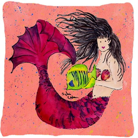 14 x 14 in. Mermaid Decorative Fabric Pillow