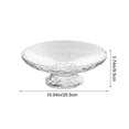 thumbnail image 3 of chaungfeng Fruit Bowl for Kitchen Decor Counter, 10" Large Decorative Bowl, Modern Key Bowl, High Foot Round Serving Blows with Gonvenient Drainage Design, Thickened Plastic Bowl(Clear), 3 of 6