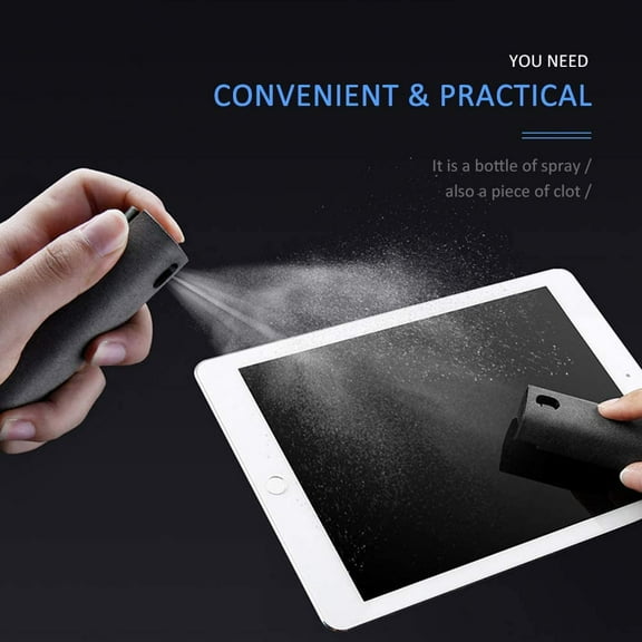 AMZER ALL-IN-ONE Screen Cleaner Microfiber Sponge For Smartphone, Tablet, Laptop (Black)