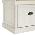 thumbnail image 6 of Crosley CF6011-WH Seaside Entryway Bench - Distressed White, 6 of 10