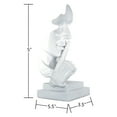 thumbnail image 5 of Adam & Friends Home Decor Silence Is Golden Sculpture | 1-Piece | White, 5 of 6