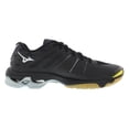 thumbnail image 2 of Mizuno Women's Wave Lightning Z Black/Silver/Yellow Ankle-High Fashion Sneaker - 11M, 2 of 4