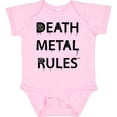 thumbnail image 3 of Inktastic Death Metal Rules White T-shirt Boys or Girls Baby Bodysuit, 3 of 5