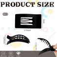 thumbnail image 6 of 8 Pack Flat Hair Clips for Women – Large No-Slip Claw Clips, Strong Hold Square Hair Accessories for Thick & Thin Hair, Cute Hair Clips,Lay Flat Design for Work & Daily Styling (8 Color ), 6 of 8