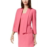 Kasper Womens Shawl Collar Blazer Jacket, Pink, 14P