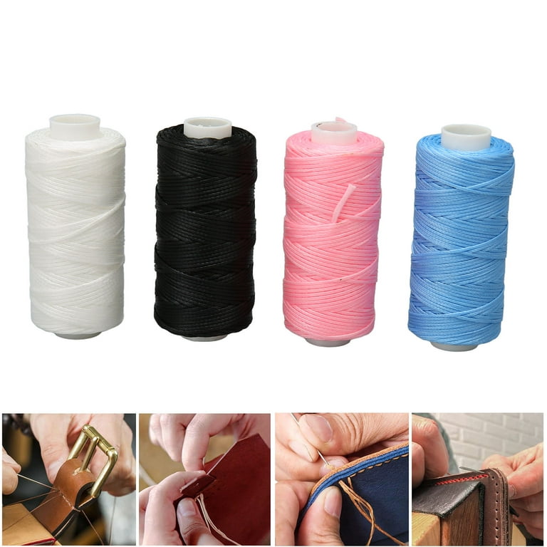 Waxed Cord Wax String Waxed Thread 8 Rolls Waxed Cord 0.8mm 54.7yd 3  Strands Bright Assorted Colors Widely Used Wax String For DIY Handicraft