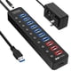 thumbnail image 1 of Hub USB 3.0 alimentado por vantisan de 11 puertos con 4 puertos de carga, 1 of 7