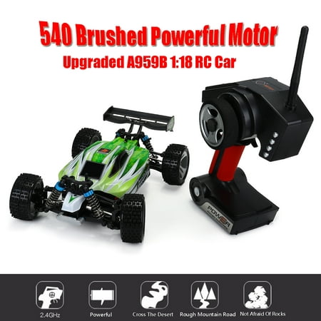 Wltoys A959-B 1/18 2.4G 4WD 70km/h Electric Off-Road RC Car Buggy High Speed + Control Upgraded Version Christmas Toy Birthday