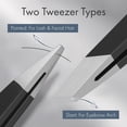 thumbnail image 2 of Bathway Tweezers for Women Facial Hair, Slant & Point Tip 2 Pack Eyebrow Tweezers for Men, Professional Tweezer Set Stainless Steel Precision Tweezers for Eyebrows, Splinter, Ingrown Hair Removal, 2 of 7