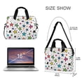 thumbnail image 3 of FORMRS 16" Laptop Bag Carrying Sleeve Case with Handle Travel Shoulder Briefcase, Green Stars, 3 of 8