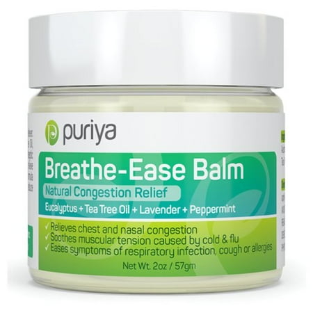 Puriya Natural Chest and Nasal Congestion Relief. Soothes Sore Throat, Dry Cough, Stuffy Nose & Sinus (Best Thing For Sinus Infection)