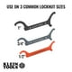 thumbnail image 2 of Juego de llaves para contratuercas Klein Tools 50901R de 1/2, 3/4 y 1 pulgada, 2 of 8