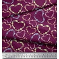 thumbnail image 3 of Soimoi Polyester Crepe Fabric Floral & Heart Decor Fabric Printed Yard 42 Inch Wide, 3 of 3