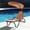 Orange, variant on Hanging Chaise Lounger Chair Patio Porch Arc Swing Hammock Chair Canopy Outdoor [Blue]
