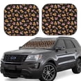 thumbnail image 6 of Kdxio Rose Flower Bear Print 2-Piece Sun Shade Front Windshield - Foldable Car Front Window Sunshades for Most Sedans SUV Truck, 6 of 6