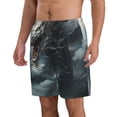 thumbnail image 2 of Fotbe Cloud White Dragon Trajes de Baño Estampados para Hombre, Shorts de Verano de Secado Rápido, Ropa de Playa, Bañadores-3X-Large, 2 of 6