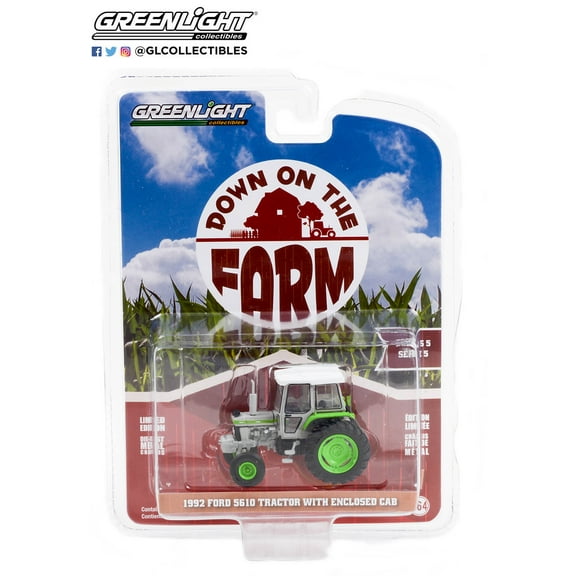 Greenlight 1:64 Down On The Farm Series 5 1992 Ford 6610 Tractor W Enclosed Cab