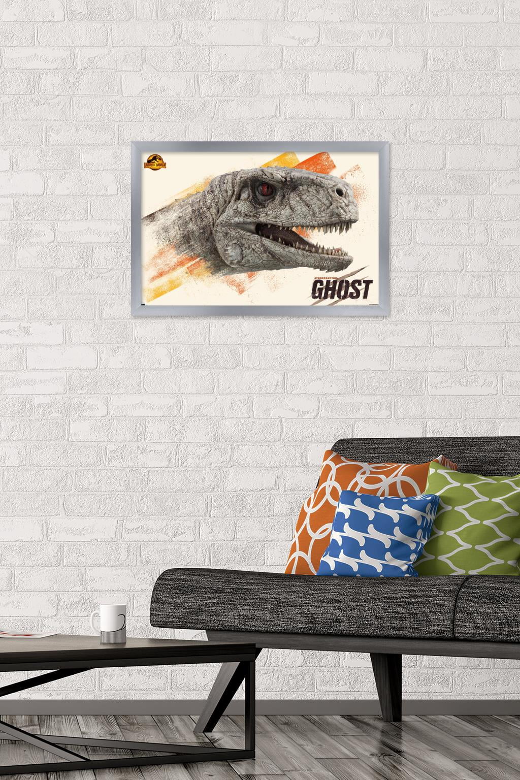 Jurassic World: Dominion - Ghost Wall Poster, 14.725" x 22.375" Framed