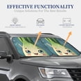 thumbnail image 3 of KLL Adorable Kawaii Fennel Character Windshield Sun Shade 2-Piece Foldable Car Front Window Sunshade for Most Sedans SUV Truck- Medium, 3 of 5
