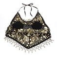 thumbnail image 4 of Trajes de Danza Del Vientre Halter Top Lentejuela Trajes de Rendimiento , Los 26.5x40cm Sunnimix Top halter de danza del vientre para mujer, 4 of 8