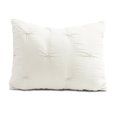 thumbnail image 5 of Lush Decor Ravello Pintuck Caroline Geo Textured Ruffle Detail Comforter, Twin-XL, White, 5-Pc Set, 5 of 7