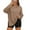 Khaki #010, variant on Oversized Side Slit Tshirts for Women Long Sleeve Workout Tops Fall Fashion Gym Casual Tees Basic Y2K Clothes Coffee XL