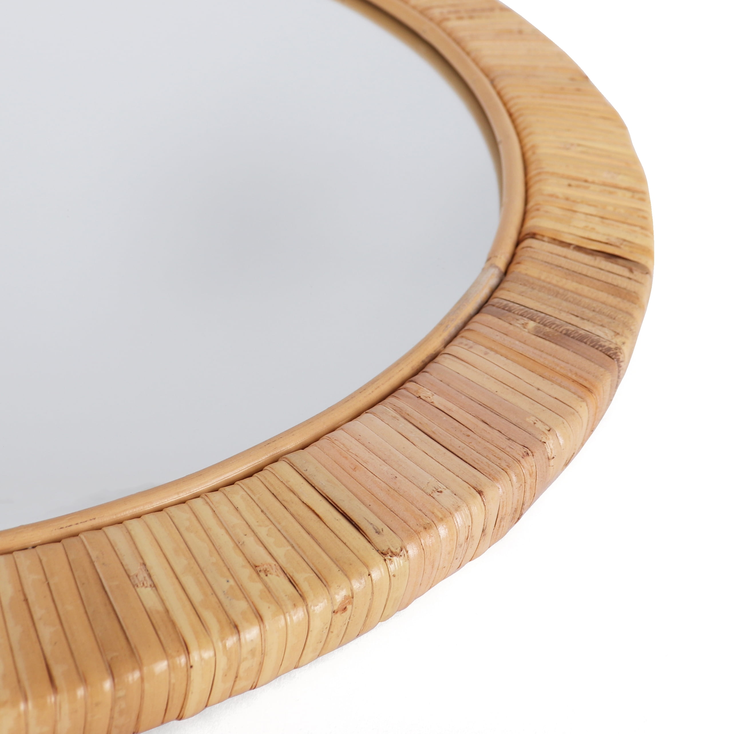 Rutledge & King Seaside Wall Mirror - Round Rattan Mirror - Medium - 1 Pack