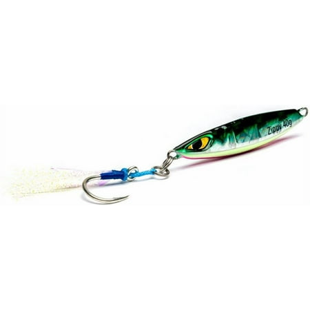 UPC: 0023534445574 | Mustad M 01-GMK-60-1 Zippy MUS-1014-5 2oz Green Mackeral Jig Fishing Lure