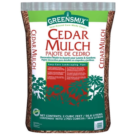 Greensmix 2 Cu Ft Cedar Mulch