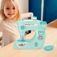 thumbnail image 3 of Mini máquina de coser para niños, juguete de aprendizaje DIY para reparaciones rápidas para niñas principiantes azul, 3 of 8