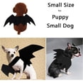 thumbnail image 3 of Pet Costumes Bat Wings for Puppy and Cat Halloween Dog Costumes Party Cosplay Decoration Black Apparel for Cat Small Dogs, 3 of 5