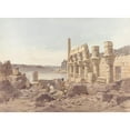 thumbnail image 3 of Willem de Famars Testas 24x19 Black Modern Framed Museum Art Print Titled - View of the Temple Ruins in Philae Near Aswan (1859), 3 of 5