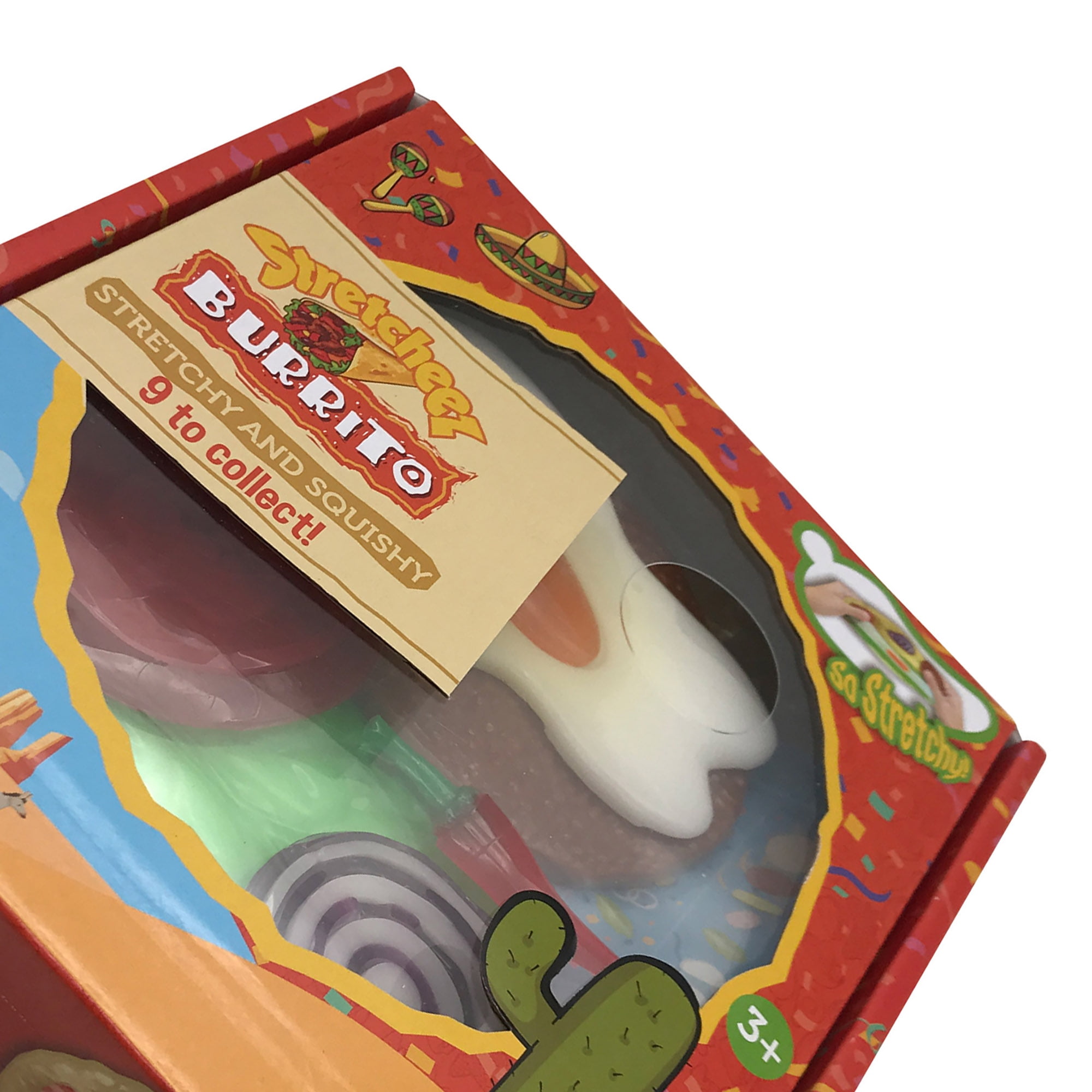 Stretcheez: Burrito - Surprise Assorted Styles & Toppings, Assemble Stretchy & Squishy Toy Food, Mix & Match Ingredients, Kitchen Roleplay, Kids 3+