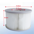 thumbnail image 4 of 4pcs 2020 Swimming Pool Filter for MSPA FD2089 Inflatable Tub Filter Swimming Pool Filter, 4 of 6
